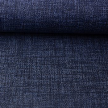 Preview: Beschichtete Baumwolle Charly meliert jeansblau